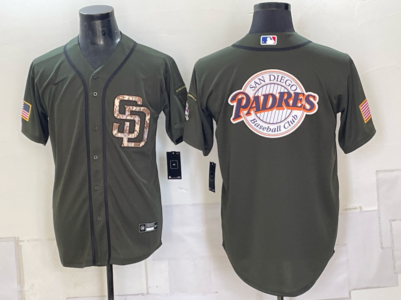 Men San Diego Padres blank green MLB Jersey 0910004